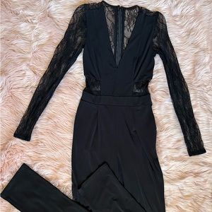Express Black Lace Nightclub Jumper
